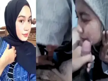 Hijabers Sepong Kontol Sampai Crotan di Muka Puas poster